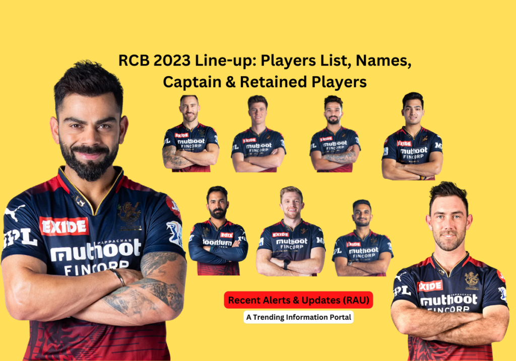 RCB 2023 Line-up Players List, Names, Captain & Retained Players