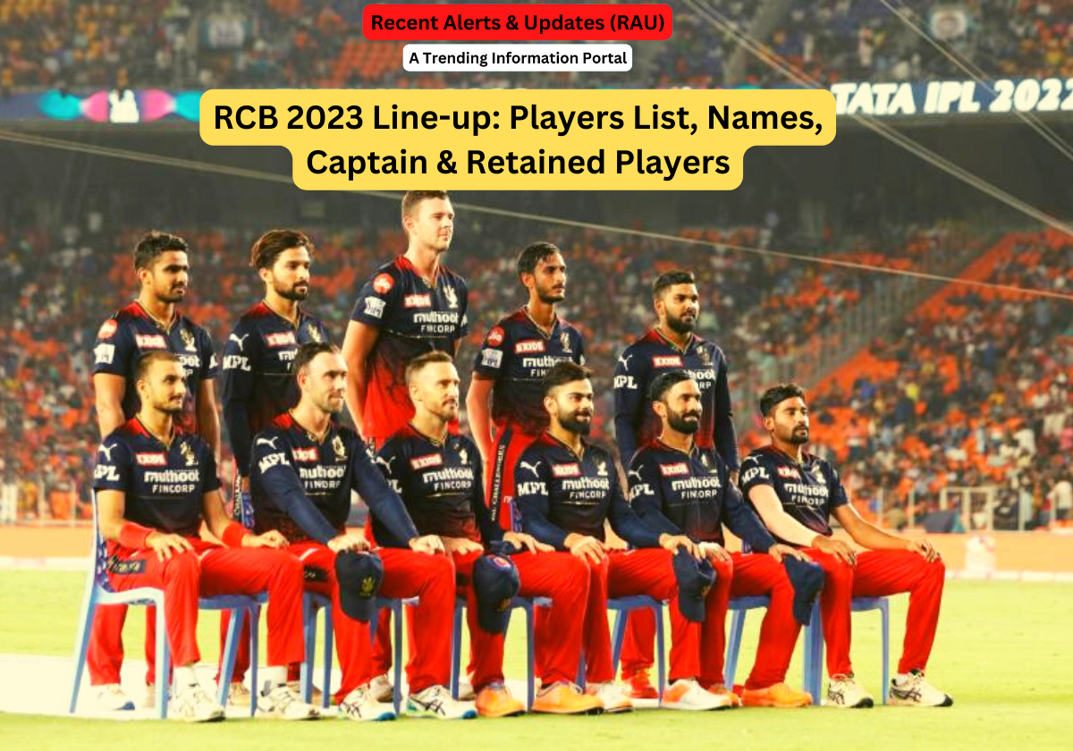RCB 2023 Line-up: Players List, Names, Captain & Retained Players