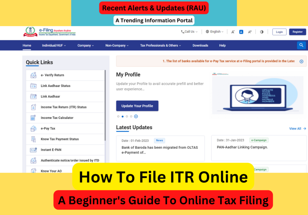 How To File ITR Online: A Beginner's Guide To Online Tax Filing
