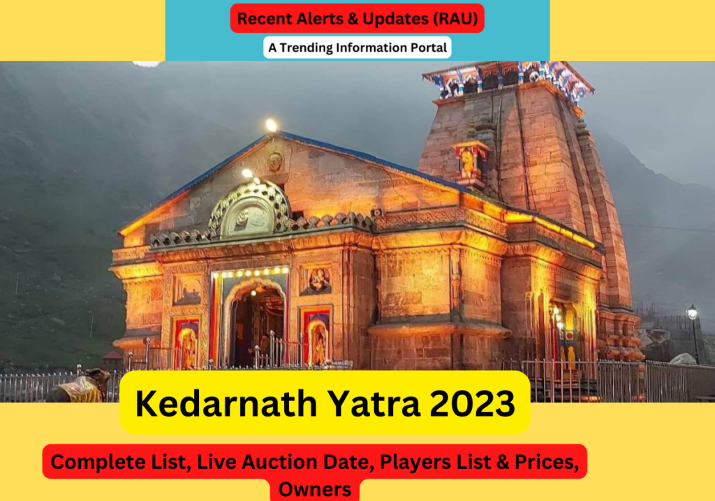 Kedarnath Yatra 2023: Apply Here, Opening Date & Booking Details