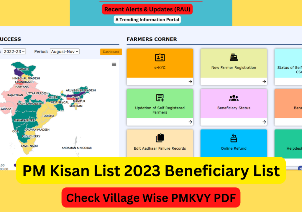 PM Kisan List 2023 Beneficiary List – Check Village Wise PMKVY PDF