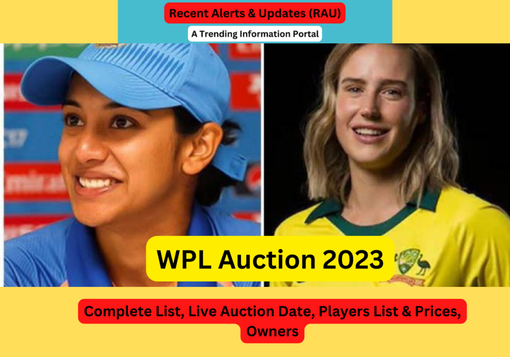 WPL Auction 2023: Complete List, Live Auction Date, Players List & Prices, Owners